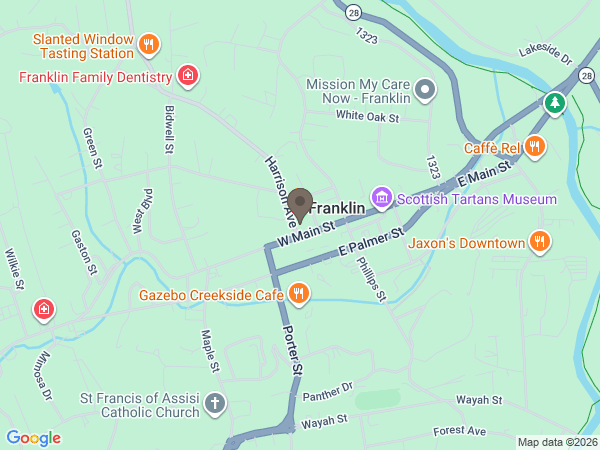 Map showing location of BRYANT-GRANT FUNERAL HOME