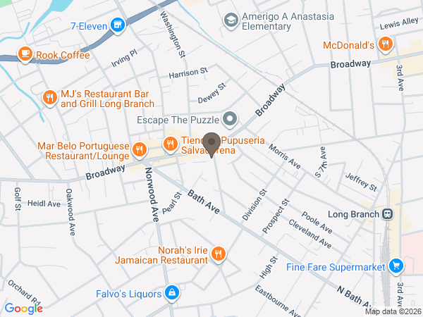 Map showing location of Woolley-Boglioli Funeral Home