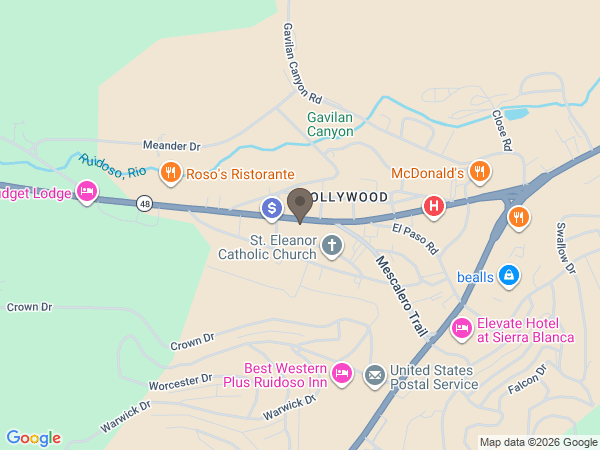 Map showing location of La Grone Ruidoso Funeral Chapel