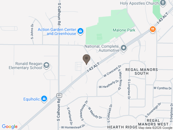 Map showing location of Heritage Funeral Home – New Berlin