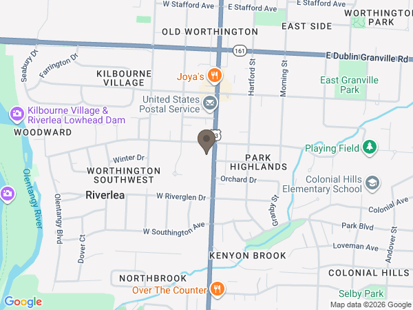 Map showing location of Rutherford Funeral Homes: Corbin