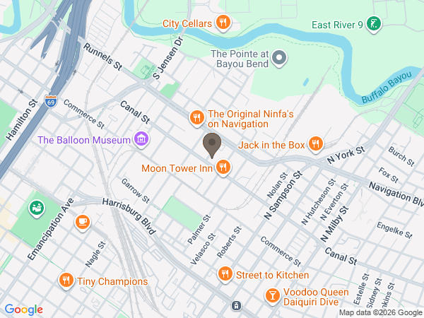 Map showing location of Morales Funeral Home