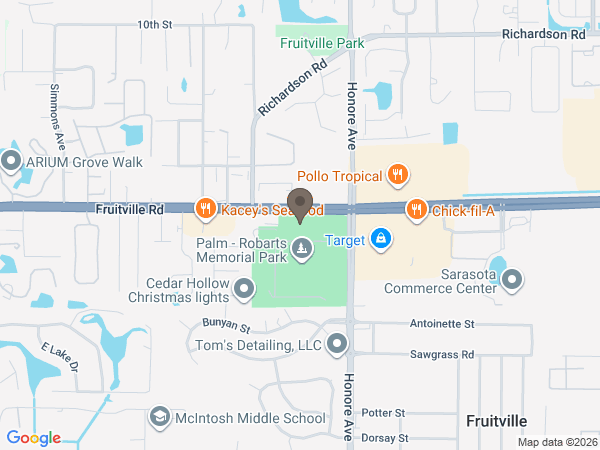 Map showing location of Kay Waites