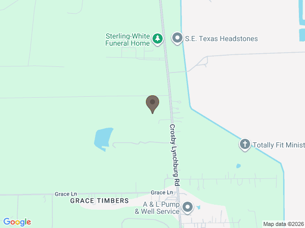 Map showing location of Sterling White Funeral Home