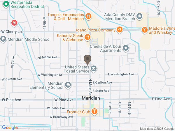 Map showing location of Accent Funeral Home