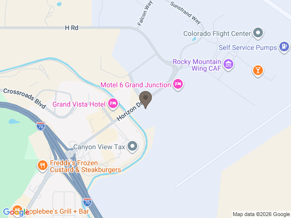 Map showing location of Legacy Funeral Home