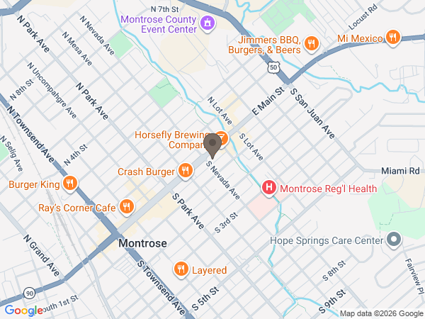 Map showing location of Crippin Funeral Home