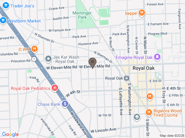 Map showing location of William Sullivan & Son Funeral Home