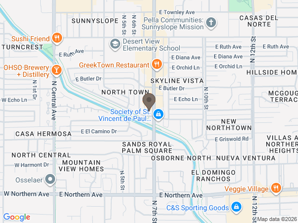 Map showing location of Hansen Mortuary Chapel
