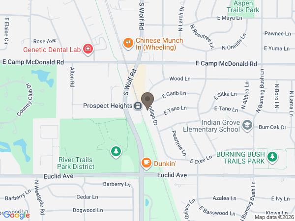 Map showing location of Cremation Care of Illinois