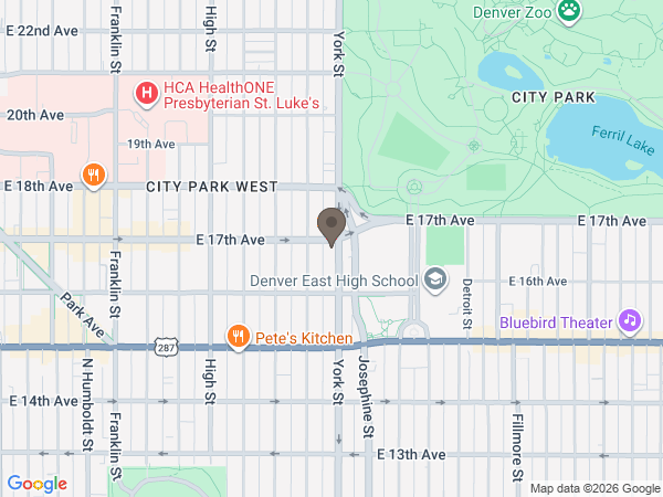 Map showing location of Feldman Mortuary