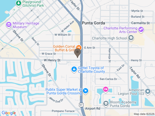 Map showing location of Johnson-Taylor Funeral & Cremation