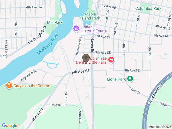Map showing location of Emblom-Brenny Funeral Service