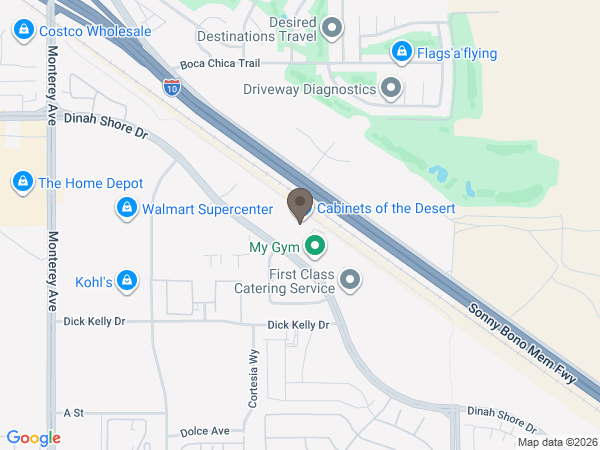 Map showing location of All California Cremation