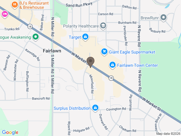 Map showing location of Hummel Funeral Homes