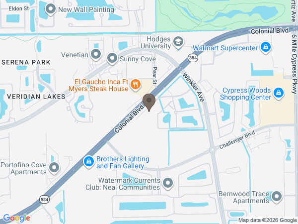 Map showing location of Baldwin Brothers: East Colonial