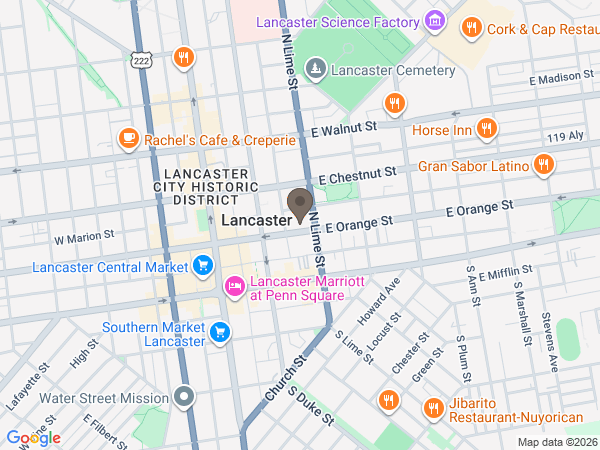 Map showing location of DeBord-Snyder Funeral Home & Crematory: Orange Street