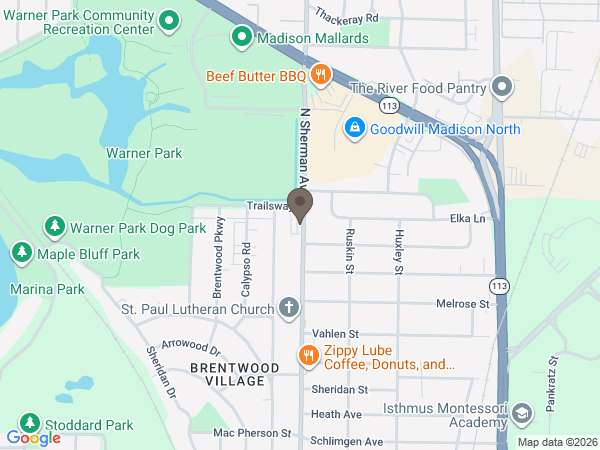 Map showing location of Ryan Funeral Homes & Cremation Services