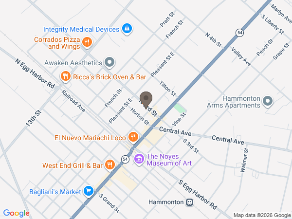 Map showing location of Marinella Funeral Home