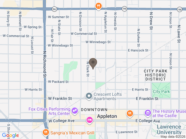 Map showing location of Wichmann Funeral Home