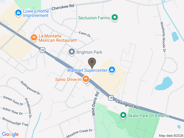 Map showing location of Lord & Stephens Funeral Homes