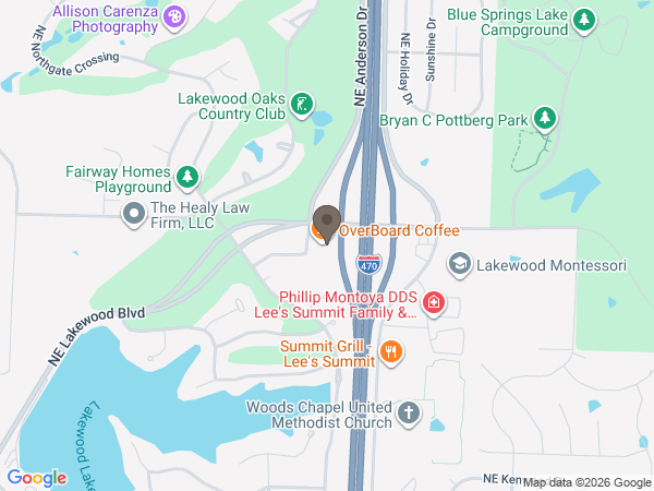 Map showing location of Cremation Society of KS & MO