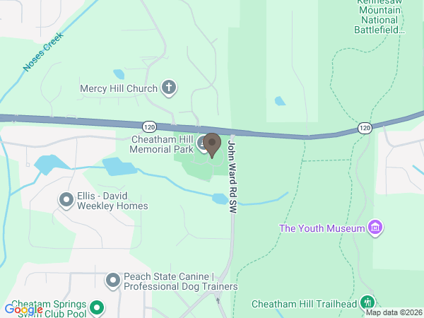 Map showing location of Southern Cremations & Funerals: Marietta