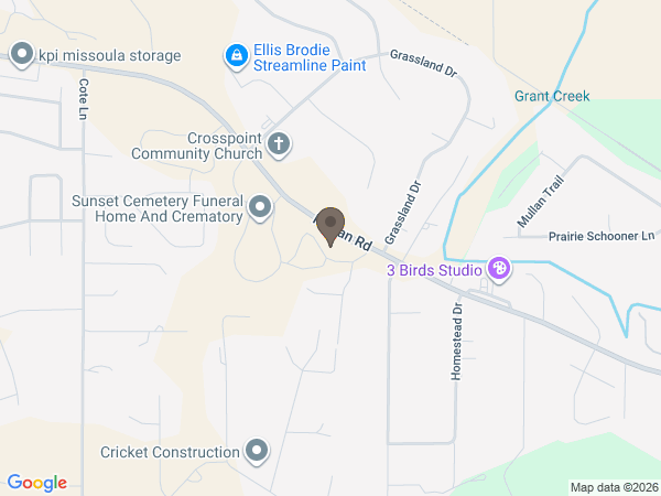 Map showing location of Sunset Memorial Crematory Cemetery & Funeral Home