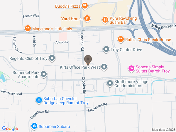 Map showing location of AJ Desmond & Sons Funeral Directors