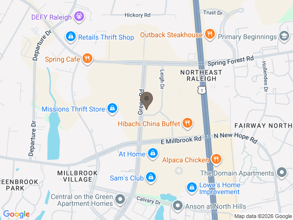 Map showing location of City of Oaks FH