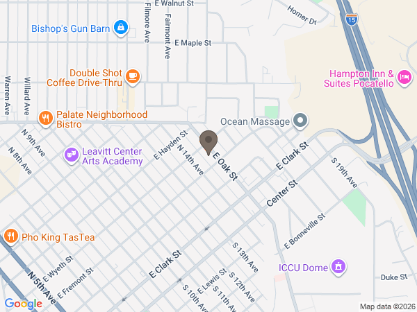 Map showing location of Cornelison Funeral Home