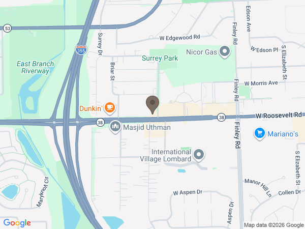 Map showing location of Cremation Society of Illinois: Glen Ellyn