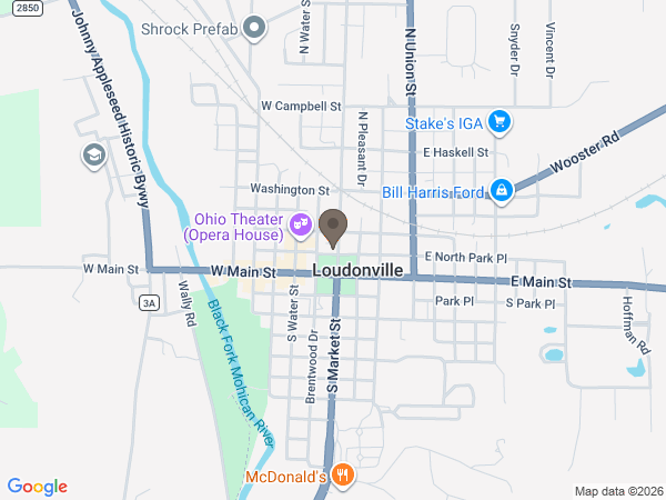 Map showing location of Snyder Funeral Homes: Lindsey Chapel