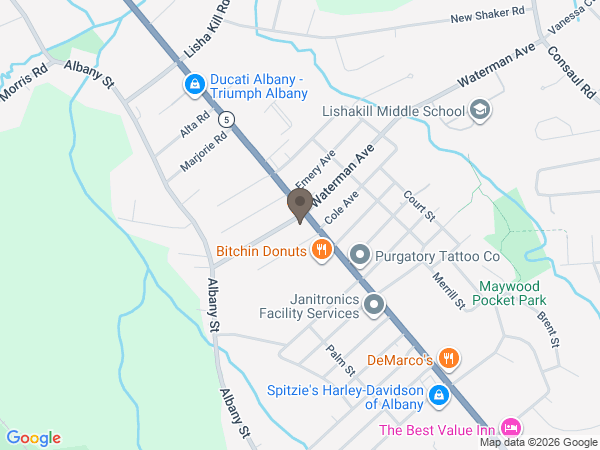 Map showing location of Cannon Funeral