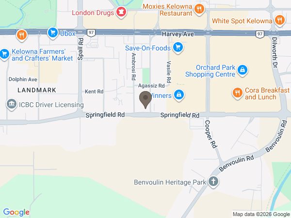 Map showing location of Springfield Funeral Home