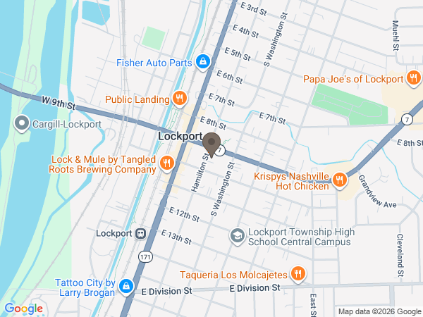Map showing location of Goodale Memorial Chapel & Heartland Cremation Services