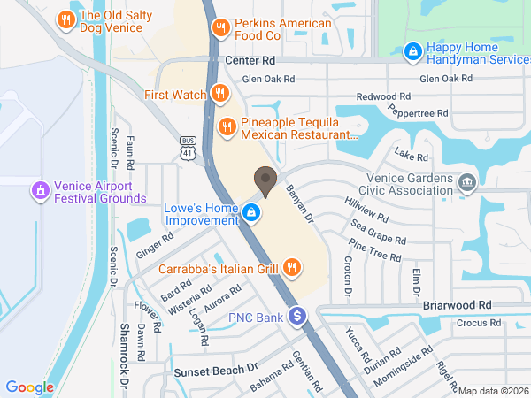 Map showing location of Gulf Coast Cremations - Sarasota