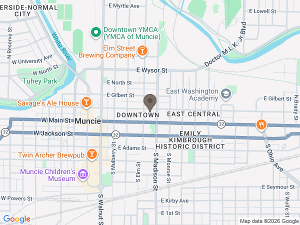 Map showing location of Meeks Mortuary