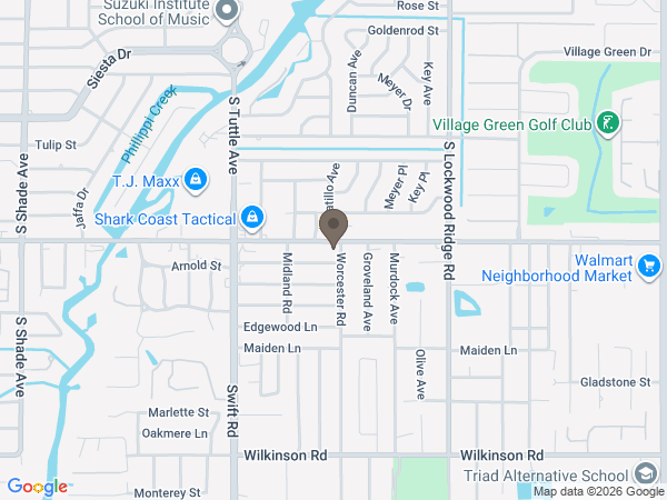 Map showing location of A. Roese Cremation And Memorial Society