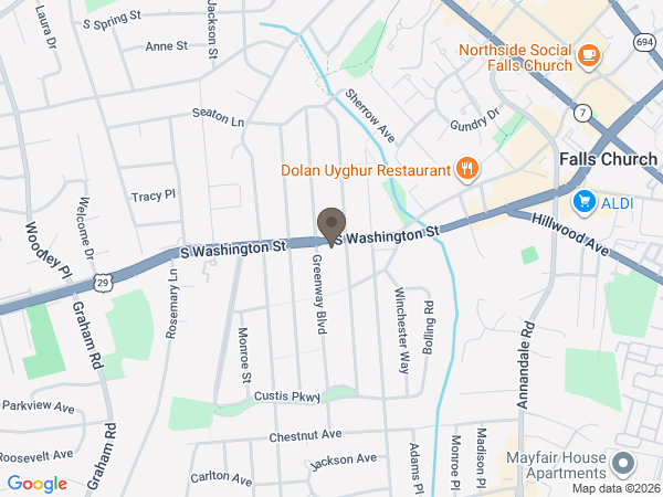 Map showing location of Advent Funeral