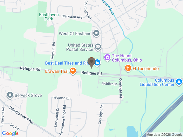 Map showing location of Caliman Funeral Services, Inc