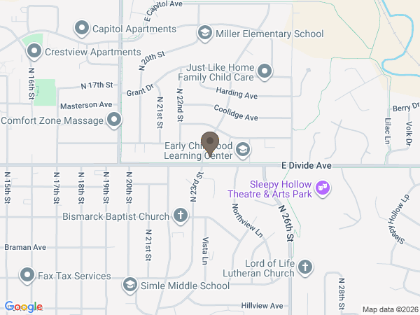 Map showing location of Eastgate Funeral & Cremation Service