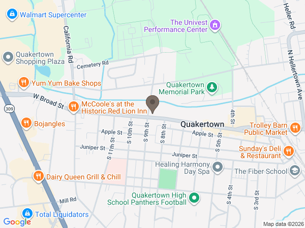 Map showing location of C.R. Strunk Funeral Home, Inc.