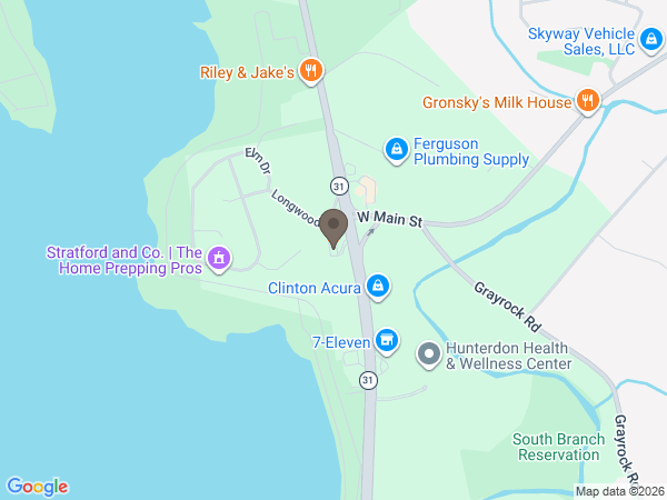 Map showing location of Martin Funeral Home