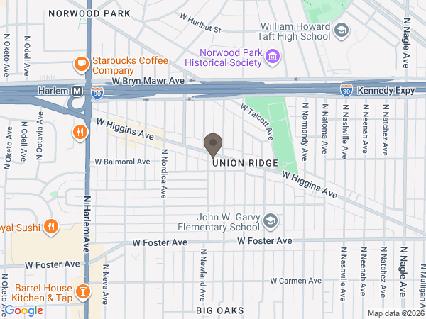 Map showing location of Kolbus-John V. May Funeral Home