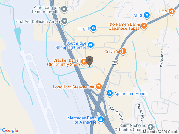 Map showing location of MountainView Cremation and Funeral Care