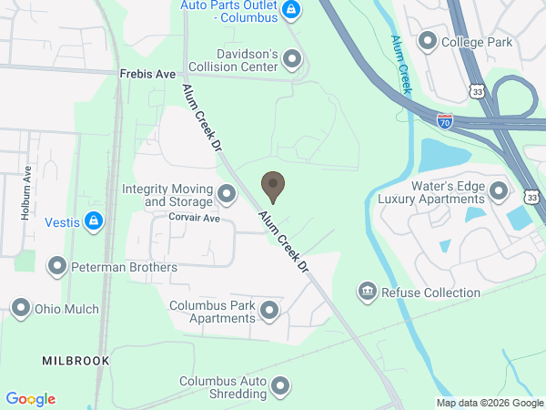 Map showing location of Leaf Cremation of Ohio
