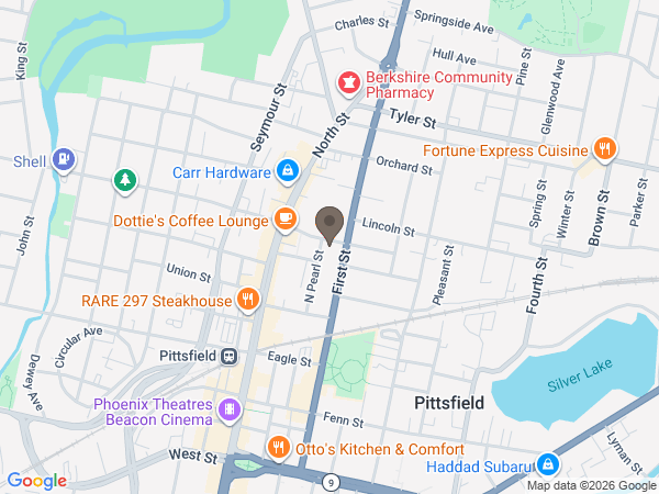 Map showing location of Devanny-Condron Funeral Home