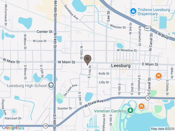 Map showing location of Beyers Funeral Home and Crematory