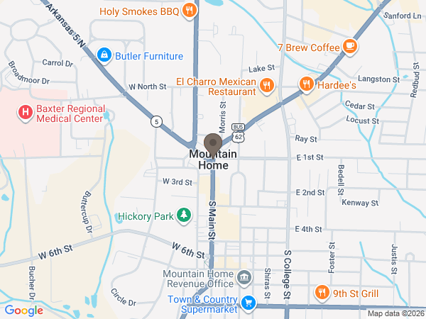 Map showing location of Kirby and Family Funeral and Cremation Services